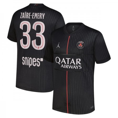 Fotbalové dres Paris Saint-Germain Zaire-Emery 33 Jordan Čtvrtý 2025-26 Krátký Rukáv