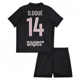 Fotbalový Komplet Paris Saint-Germain D. Doue 14 Jordan Dětské Čtvrtý 2025-26 Krátký Rukáv (+ trenýrky)