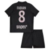Fotbalový Komplet Paris Saint-Germain Fabian 8 Jordan Dětské Čtvrtý 2025-26 Krátký Rukáv (+ trenýrky)
