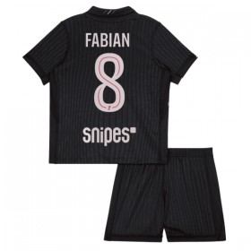 Fotbalový Komplet Paris Saint-Germain Fabian 8 Jordan Dětské Čtvrtý 2025-26 Krátký Rukáv (+ trenýrky)