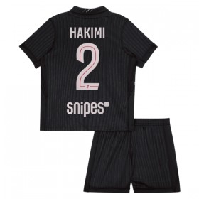 Fotbalový Komplet Paris Saint-Germain Hakimi 2 Jordan Dětské Čtvrtý 2025-26 Krátký Rukáv (+ trenýrky)
