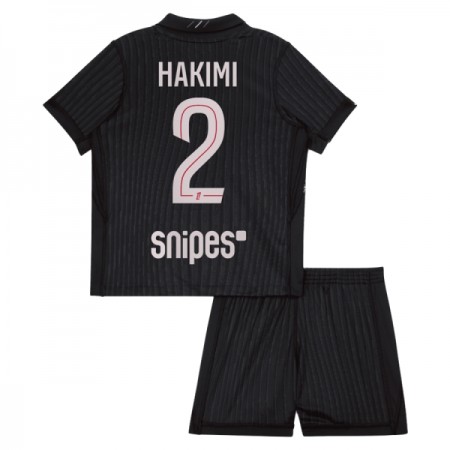 Fotbalový Komplet Paris Saint-Germain Hakimi 2 Jordan Dětské Čtvrtý 2025-26 Krátký Rukáv (+ trenýrky)