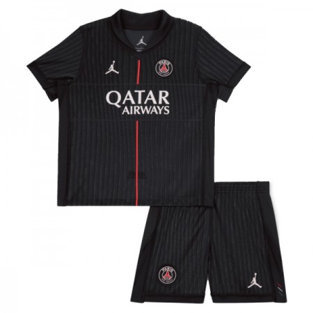 Fotbalový Komplet Paris Saint-Germain Jordan Dětské Čtvrtý 2025-26 Krátký Rukáv (+ trenýrky)