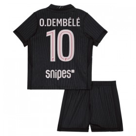 Fotbalový Komplet Paris Saint-Germain O. Dembele 10 Jordan Dětské Čtvrtý 2025-26 Krátký Rukáv (+ trenýrky)