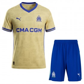 Fotbalový Komplet Olympique de Marseille Dětské Čtvrtý 2025-26 Krátký Rukáv (+ trenýrky)