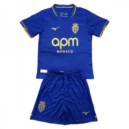 Fotbalový Komplet AS Monaco Dětské Venkovní 2025-26 Krátký Rukáv (+ trenýrky)