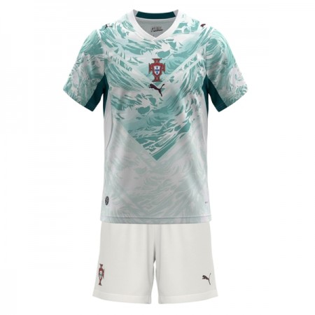 Fotbalový Komplet Portugalsko Dětské Venkovní Mistrovství Světa 2026 Krátký Rukáv (+ trenýrky)