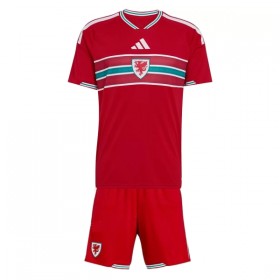 Fotbalový Komplet Wales Dětské Domácí Mistrovství Světa 2026 Krátký Rukáv (+ trenýrky)