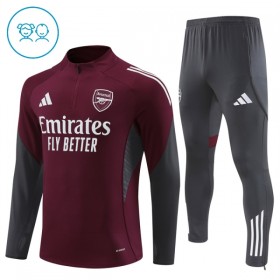 Arsenal Dětské Tréninkový Mikina Čtvrt Zip 2025-26 Červená