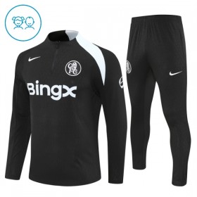 Chelsea Dětské Tréninkový Mikina Čtvrt Zip 2025-26 Černá
