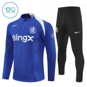 Chelsea Dětské Tréninkový Mikina Čtvrt Zip 2025-26 Modrá