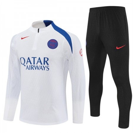 Paris Saint-Germain Tréninkový Mikina Čtvrt Zip 2025-26 Bílá