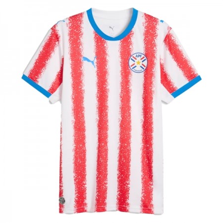 Fotbalové dres Paraguay Domácí Mistrovství Světa 2026 Krátký Rukáv