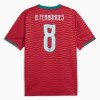 Fotbalové dres Portugalsko B. Fernandes 8 Domácí Mistrovství Světa 2026 Krátký Rukáv