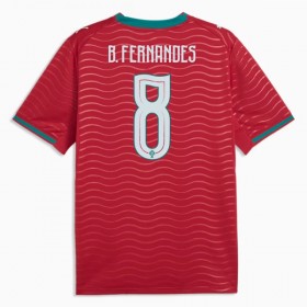 Fotbalové dres Portugalsko B. Fernandes 8 Domácí Mistrovství Světa 2026 Krátký Rukáv