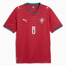 Fotbalové dres Portugalsko B. Fernandes 8 Domácí Mistrovství Světa 2026 Krátký Rukáv