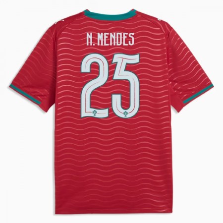Fotbalové dres Portugalsko Nuno Mendes 25 Domácí Mistrovství Světa 2026 Krátký Rukáv