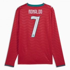 Fotbalové dres Portugalsko Ronaldo 7 Domácí Mistrovství Světa 2026 Dlouhý Rukáv
