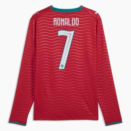 Fotbalové dres Portugalsko Ronaldo 7 Domácí Mistrovství Světa 2026 Dlouhý Rukáv