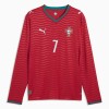 Fotbalové dres Portugalsko Ronaldo 7 Domácí Mistrovství Světa 2026 Dlouhý Rukáv