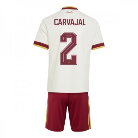 Fotbalový Komplet Španělsko Carvajal 2 Dětské Venkovní Mistrovství Světa 2026 Krátký Rukáv (+ trenýrky)