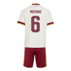 Fotbalový Komplet Španělsko Merino 6 Dětské Venkovní Mistrovství Světa 2026 Krátký Rukáv (+ trenýrky)