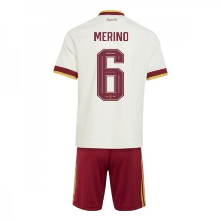 Fotbalový Komplet Španělsko Merino 6 Dětské Venkovní Mistrovství Světa 2026 Krátký Rukáv (+ trenýrky)