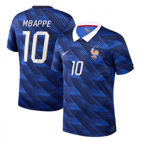 Fotbalové dres Francie Mbappé 10 Domácí Mistrovství Světa 2026 Krátký Rukáv
