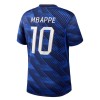 Fotbalové dres Francie Mbappé 10 Domácí Mistrovství Světa 2026 Krátký Rukáv