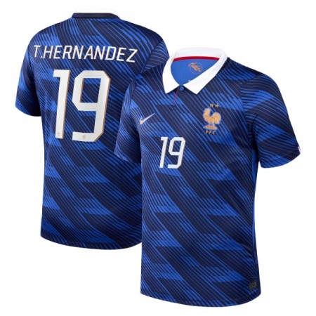 Fotbalové dres Francie Theo Hernandez 19 Domácí Mistrovství Světa 2026 Krátký Rukáv