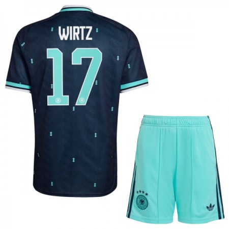 Fotbalový Komplet Německo Wirtz 17 Dětské Venkovní Mistrovství Světa 2026 Krátký Rukáv (+ trenýrky)