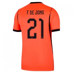 Fotbalové dres Nizozemsko F. De Jong 21 Domácí Mistrovství Světa 2026 Krátký Rukáv