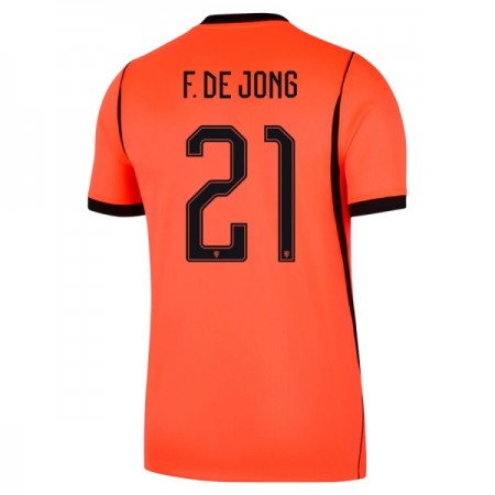 Fotbalové dres Nizozemsko F. De Jong 21 Domácí Mistrovství Světa 2026 Krátký Rukáv