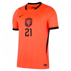 Fotbalové dres Nizozemsko F. De Jong 21 Domácí Mistrovství Světa 2026 Krátký Rukáv