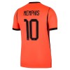 Fotbalové dres Nizozemsko Memphis 10 Domácí Mistrovství Světa 2026 Krátký Rukáv