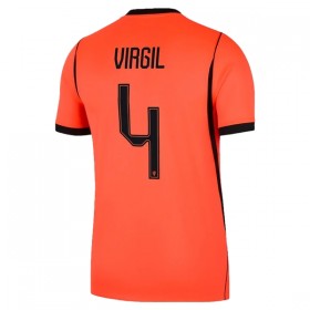 Fotbalové dres Nizozemsko Virgil 4 Domácí Mistrovství Světa 2026 Krátký Rukáv