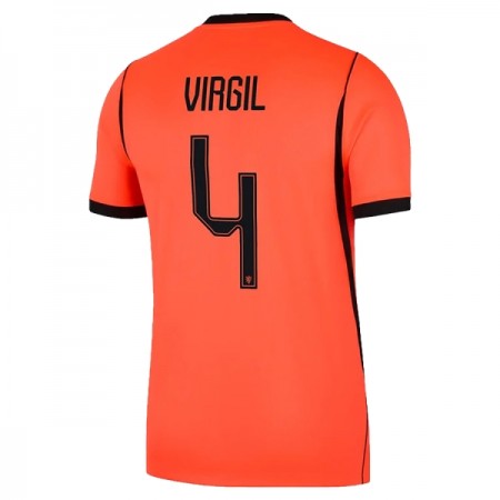 Fotbalové dres Nizozemsko Virgil 4 Domácí Mistrovství Světa 2026 Krátký Rukáv