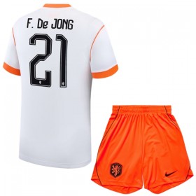 Fotbalový Komplet Nizozemsko F. De Jong 21 Dětské Venkovní Mistrovství Světa 2026 Krátký Rukáv (+ trenýrky)