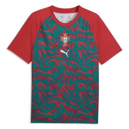 Fotbalové dres Portugalsko Pre-Match Mistrovství Světa 2026 Červená Krátký Rukáv
