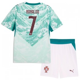 Fotbalový Komplet Portugalsko Ronaldo 7 Dětské Venkovní Mistrovství Světa 2026 Krátký Rukáv (+ trenýrky)