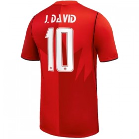 Fotbalové dres Kanada J. David 10 Domácí Mistrovství Světa 2026 Krátký Rukáv