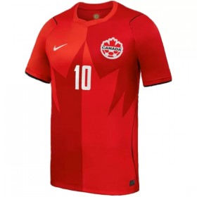 Fotbalové dres Kanada J. David 10 Domácí Mistrovství Světa 2026 Krátký Rukáv