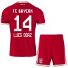 Fotbalový Komplet FC Bayern Mnichov Luis Diaz 14 Dětské Domácí 2026-27 Krátký Rukáv (+ trenýrky)