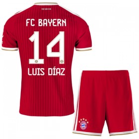 Fotbalový Komplet FC Bayern Mnichov Luis Diaz 14 Dětské Domácí 2026-27 Krátký Rukáv (+ trenýrky)
