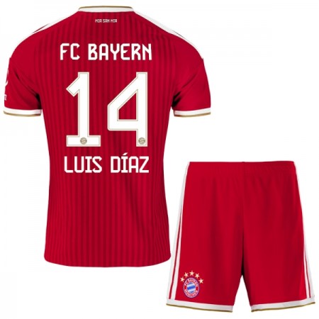 Fotbalový Komplet FC Bayern Mnichov Luis Diaz 14 Dětské Domácí 2026-27 Krátký Rukáv (+ trenýrky)