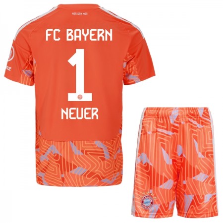 Fotbalový Komplet FC Bayern Mnichov Neuer 1 Brankářské Dětské Venkovní 2026-27 Krátký Rukáv (+ trenýrky)