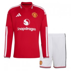 Fotbalový Komplet Manchester United Dětské Domácí 2026-27 Dlouhý Rukáv (+ trenýrky)