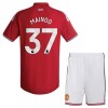 Fotbalový Komplet Manchester United Mainoo 37 Dětské Domácí 2026-27 Krátký Rukáv (+ trenýrky)