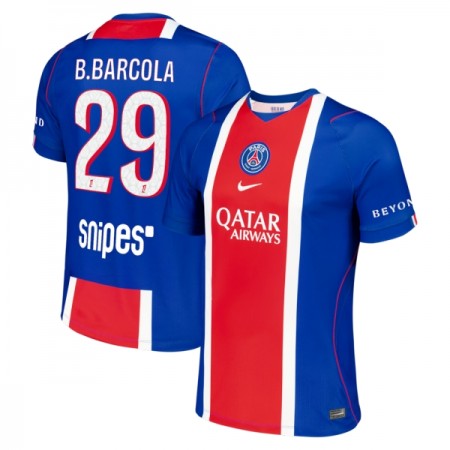Fotbalové dres Paris Saint-Germain Bradley Barcola 29 Domácí 2026-27 Krátký Rukáv
