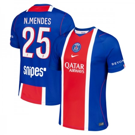 Fotbalové dres Paris Saint-Germain Nuno Mendes 25 Domácí 2026-27 Krátký Rukáv
